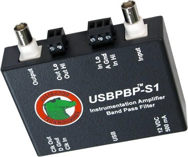 USBPBP S1 passe-bande avec Ampli d'Instrumentation